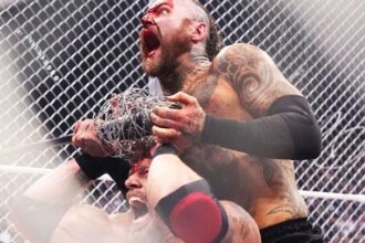 Aleister Black lost a pint of blood in a brutal cage match with Adam Copeland