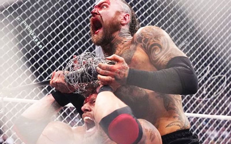 Aleister Black lost a pint of blood in a brutal cage match with Adam Copeland