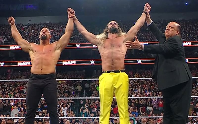 Bron Blakeker reveals himself as the new Paul Heyman Guy with Seth Rollins on 4/21 WWEAR