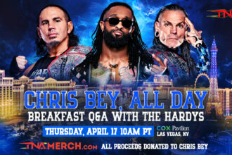 TNA Wrestling announced Chris Bay's major fundraiser on Thursday, April 17th, highlighted in a breakfast Q&A with Hardy