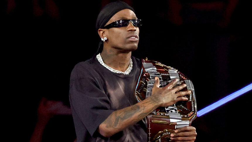 The former WWE star explains why Travis Scott was an issue with the WWE WrestleMania main event