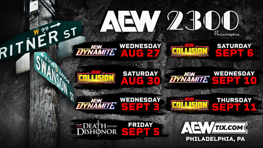 AEW announces Philadelphia's expansion residency at the historic 2300 Arena