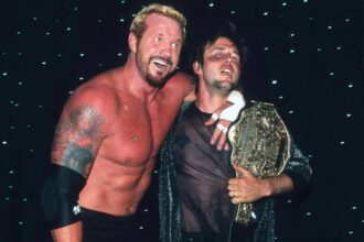 Aee's Jeff Jarrett looks back on the WCW triple threat cage match with DDP and Arquette