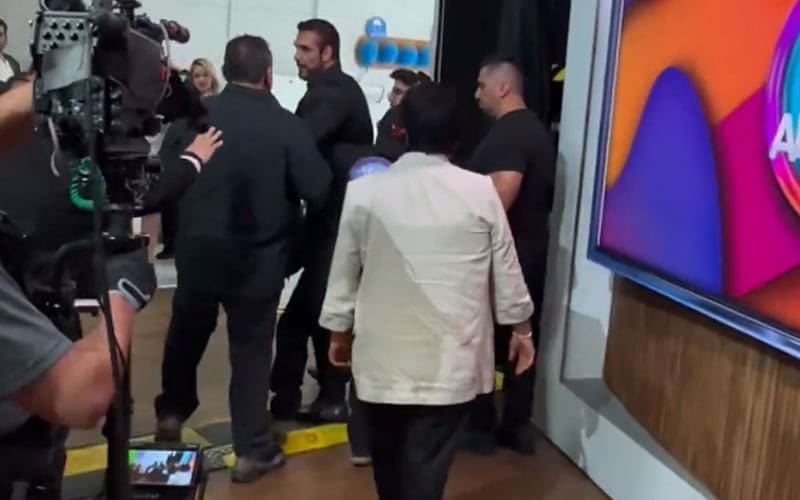 Alberto Del Rio gets caught up in an argument during Wild's Joyful Interview