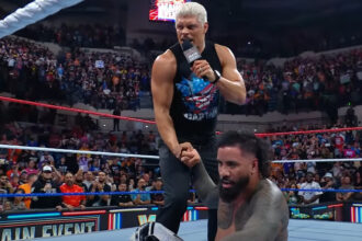 Cody Rhodes returns to WWE SNME and helps Jey Uso retain the world title and set up a MITB match
