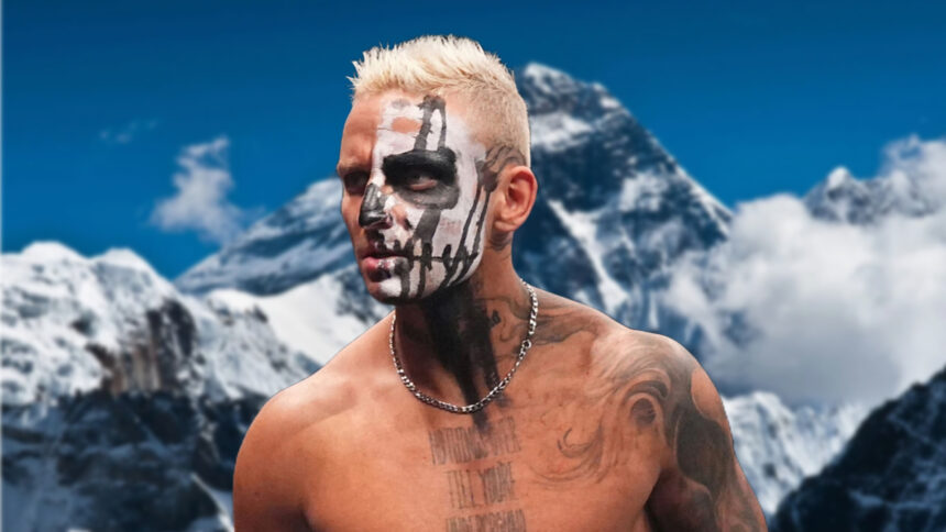 Darby Allin from Aee reaches the top of Mount Everest
