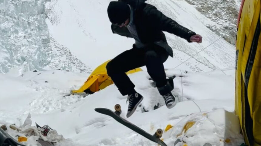 Derby Allin breaks world record on Mount Everest