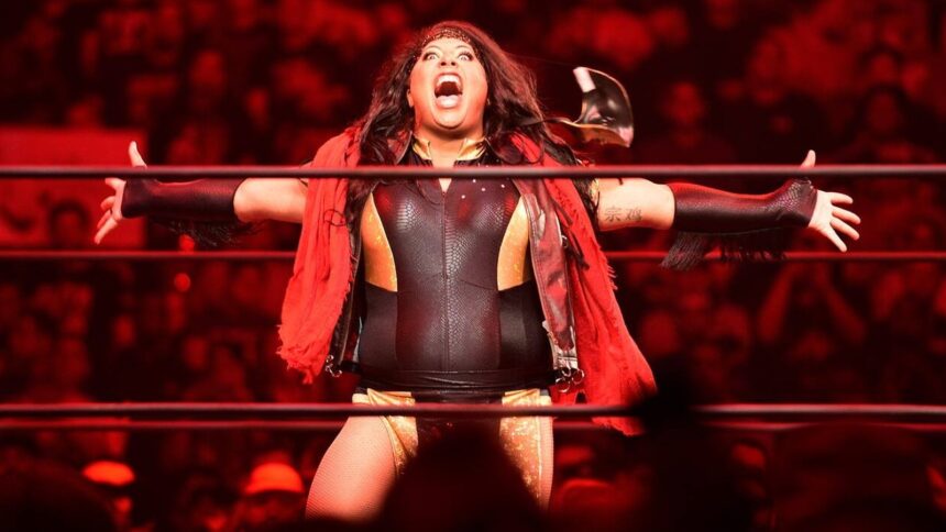 Former AEW World Women's Champion Nila Rose reflects in the first double or nothing ppv
