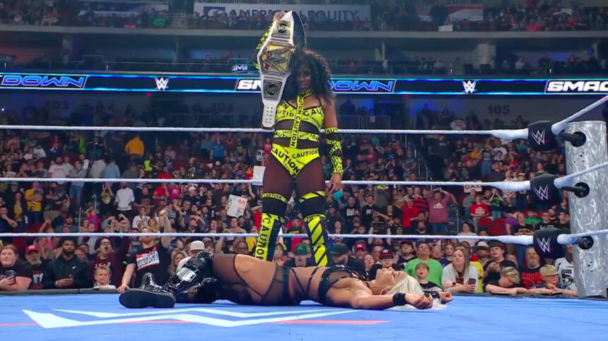Jade Cargill Vs. Nia Jax is set for next week, but Naomi laughs at the end on WWE SmackDown