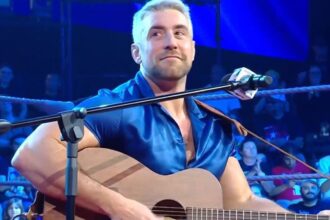 Joe Hendry destroys Trick Williams with a guitar shot after a brutal diss track