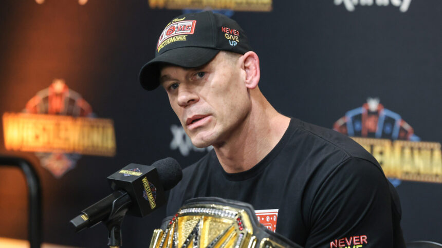 John Cena wins his recent WWE title victory with the rest