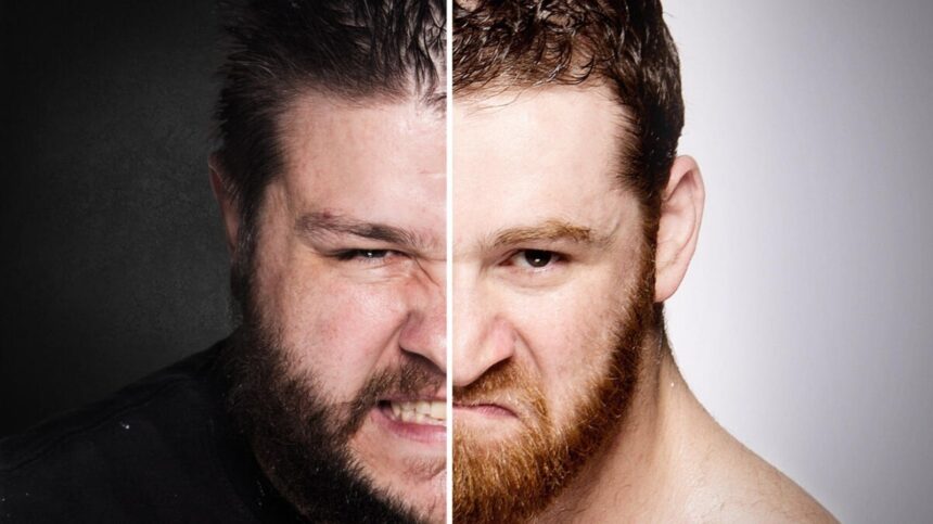 Kevin Owens supports Nonwell's book on Sami Zayn's career: "I've had this forever."