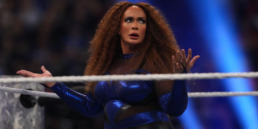Niajax eats a shot of a brutal chair and gets bloody in WWE Smackdown
