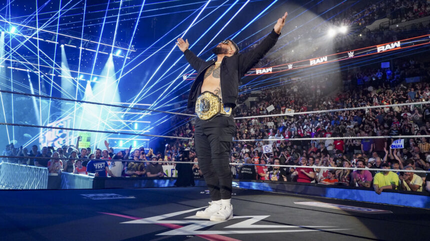 The first Jey USO WWE World Heavyweight Title Defense ends via raw commercial punk interference