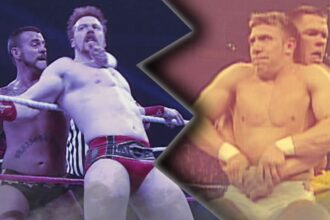 The wild match that took place at the obsolete WWE show