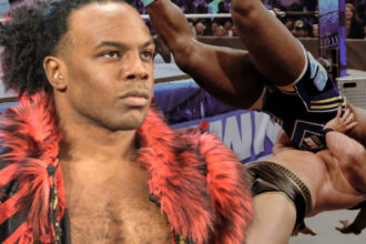 Xavier Woods celebrates Ridge Holland's birthday on Big E