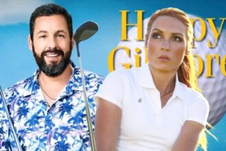Happy Gilmore 2's Becky Lynch works with Adam Sandler