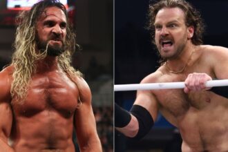 WWE's Seth Rollins vs. AEW's "Hangman Adam Page"
