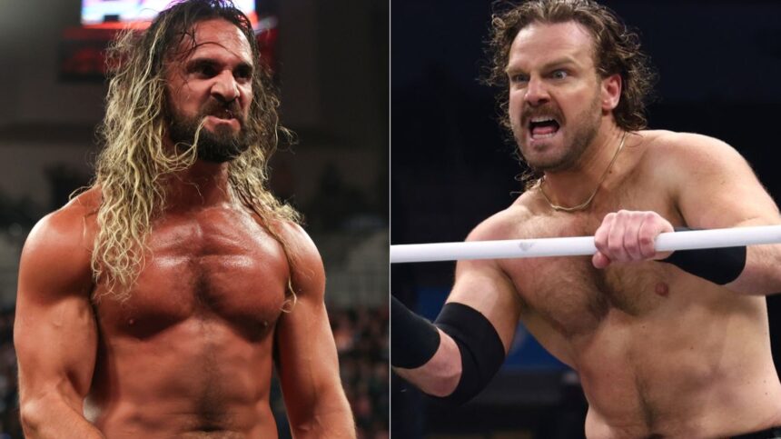 WWE's Seth Rollins vs. AEW's "Hangman Adam Page"