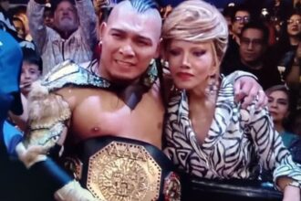 El Hijo Del Vikingo wins the AAA Mega Championship a few days before WWE X AAA Worlds Collide