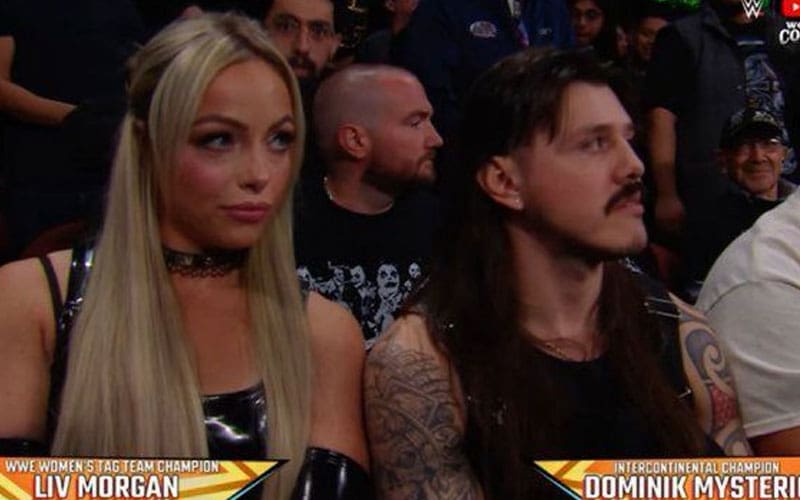 Liv Morgan and Dominik Mysterio found ringside together in WWE X AAA Worlds Collide