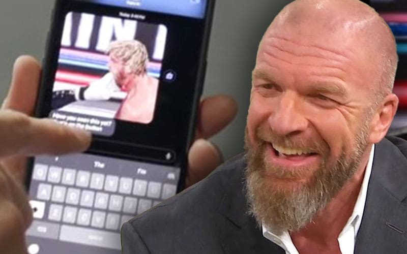 Viral photo of Logan Paul Jayuso with triple H text kicked him in the face