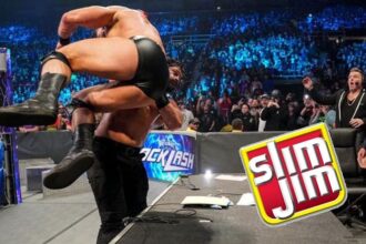 WWE Superstar snaps slim gym tables in brutal match