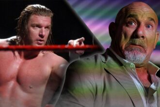 A professional wrestler followed the finisher in shame