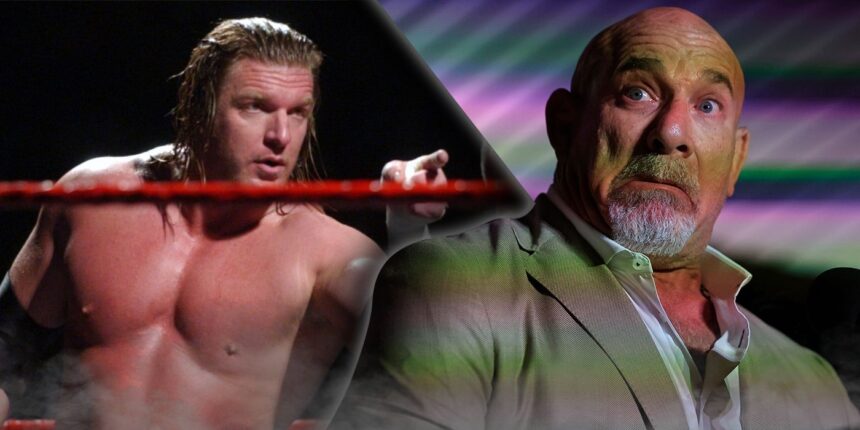 A professional wrestler followed the finisher in shame