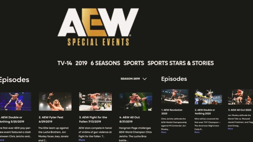 AEW extends HBO Max library using PPV from 2019-2024