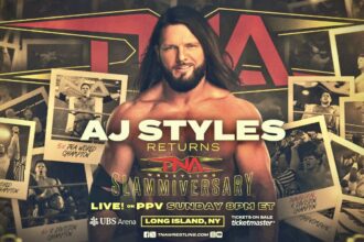 AJ Style Confirmed at TNA Slammiversary 2025 at UBS Arena