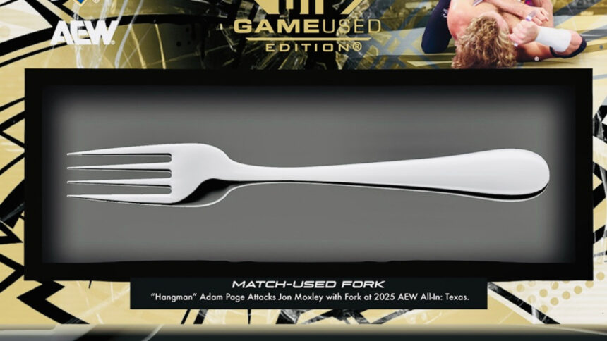 Upper deck to immortalize Adam Page's fork attacks on wrestling trading cards