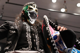 Bandido holds the Roh World title against Aew's Konosuke Takeshita in Supercard of Honor
