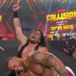 Banned AEW in Collisions Door Tag Title Tournament Bang Bang Gang Advance