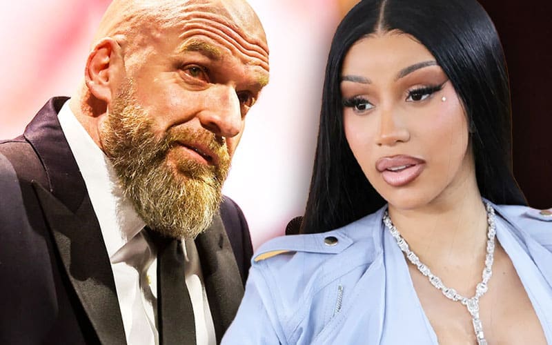 Cardi B gives hints on triple h. She's ready to step into the ring