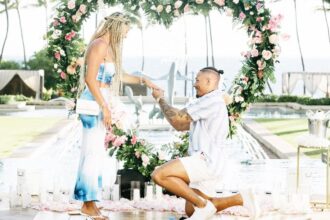 Carmelo Hayes and Kerani Jordan engaged in getting married
