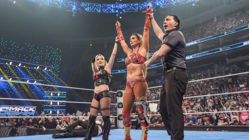 Charlotte Flair and Alexa Bliss challenge WWE Women's Tag Title at Evolution 2025