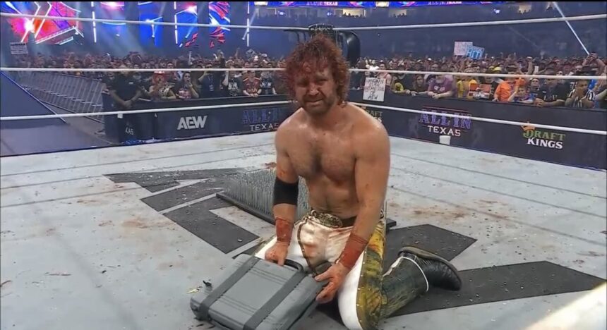 Hangman Page wins the AEW world title in a brutal Texas deathmatch