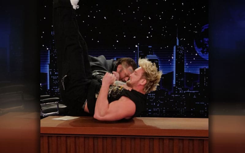 Jelly Roll Chalk Slam Logan Paul Through Wild Jimmy Kimmel Live Brawl Interview Table