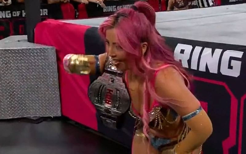 Mina Shirakawa wins interim ROH women's world television title during Super Card of Honor