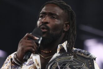 Oba Femi escapes triple threat with WWE NXT titles