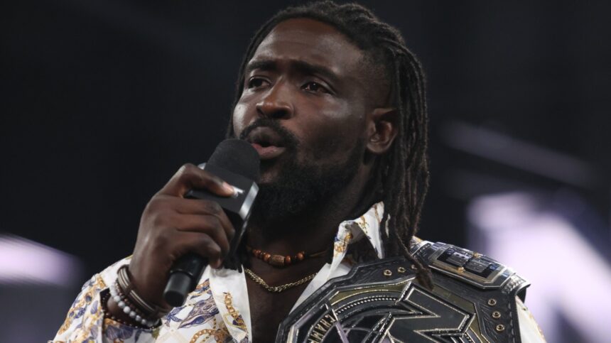 Oba Femi escapes triple threat with WWE NXT titles