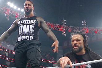 Roman Reigns & Jey Uso meet again at WWE MondaynightRaw