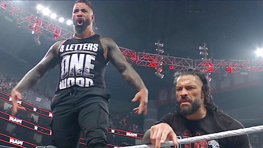 Roman Reigns & Jey Uso meet again at WWE MondaynightRaw
