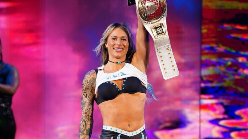 Sol ruca holds WWE NXT Women's North American Title at Great American Bash 2025