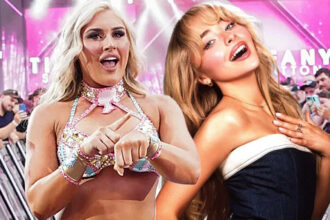 Tiffany Stratton compared to Sabrina Carpenter in the New York Mets Game