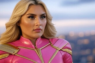 Tiffany Stratton's eyes surprise the film's role as Buff Barbie
