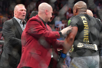 UFC commentator Daniel Cormier claims WWE Star Brock Lesnar is on the "banned list"