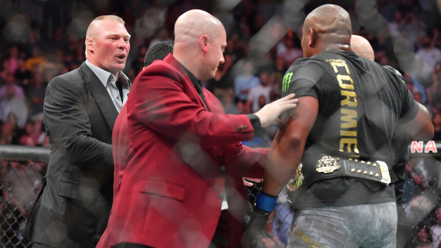UFC commentator Daniel Cormier claims WWE Star Brock Lesnar is on the "banned list"