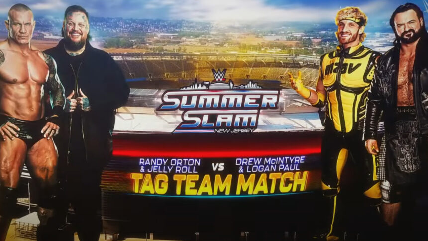 WWE Summerslam 2025 Celebrity Tag Team Match Set